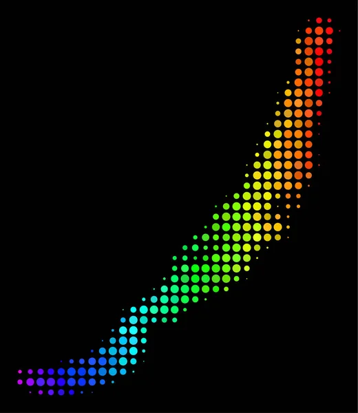 Яскрава точка Байкальського озера Карта — стоковий вектор