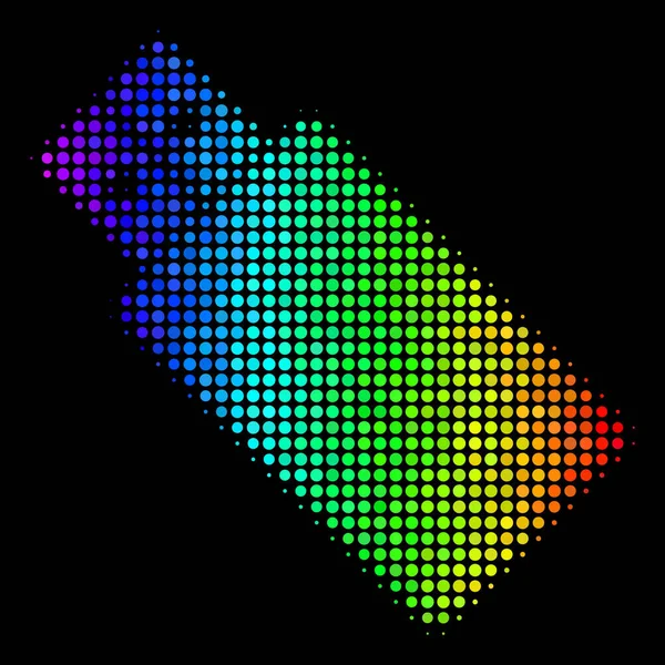 Usb 플래시 드라이브 아이콘을 점선 스펙트럼 — 스톡 벡터