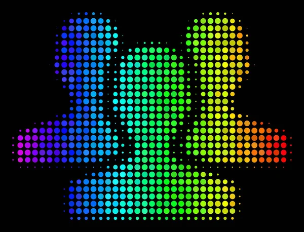 Rainbow Colored Dot Icône des utilisateurs — Image vectorielle