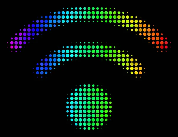 Světlý bod Wi-Fi ikonu — Stockový vektor