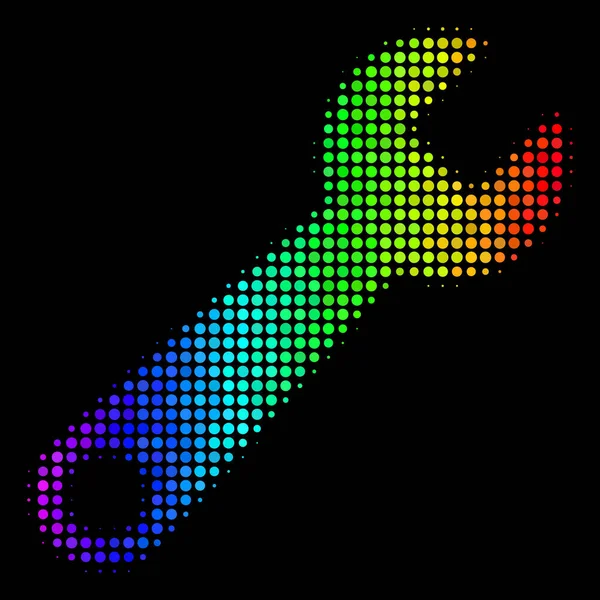 Icône de clé à molette Spectrum — Image vectorielle