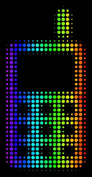 Иконка Сотовый телефон Dot спектра — стоковый вектор
