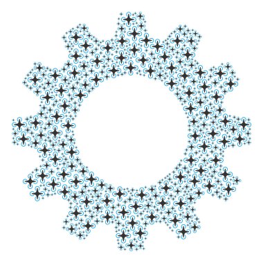 Karikatür kompozisyon hava dron simgeler