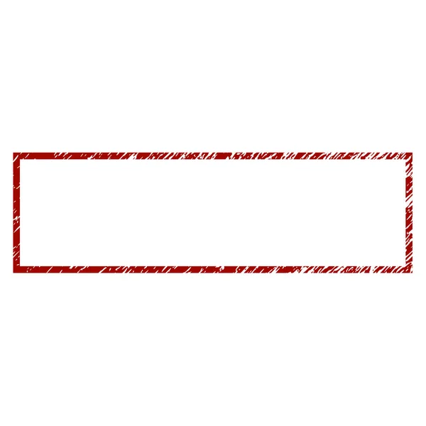 Cadre rectangle texturé en détresse — Image vectorielle