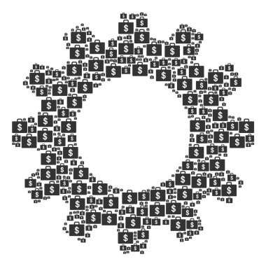 Dişli kompozisyon iş durum simgeleri