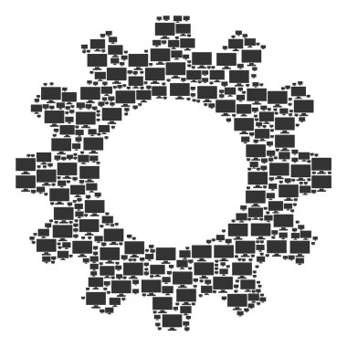 COG kompozisyon bilgisayar ekran simgeleri