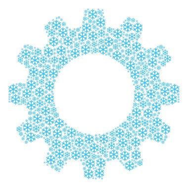 Kar tanesi simgelerin karikatür kompozisyon