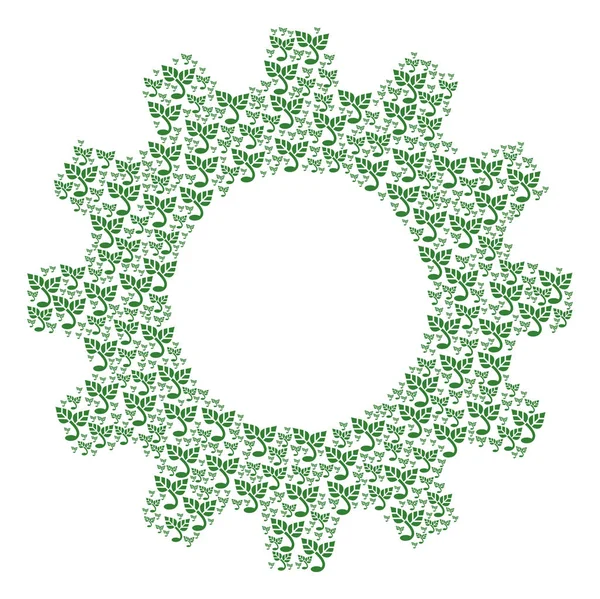 Колесо обозрения Sprout Icons — стоковый вектор