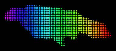 Parlak nokta Jamaika Haritası