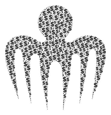 SPECTRE ahtapot bileşimi dolar ve noktalar