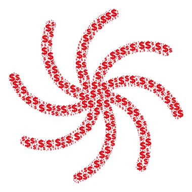 Sarmal gökada bileşimi Doları ve noktalar