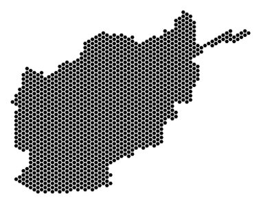 Altıgen Afganistan harita