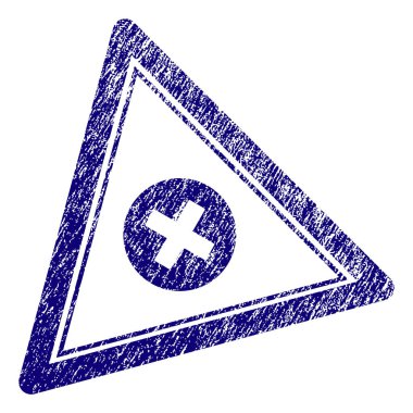 Grunge iptal üçgen damga mühür dokulu