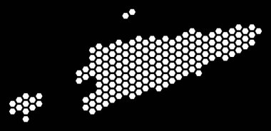 Altıgen Doğu Timour harita