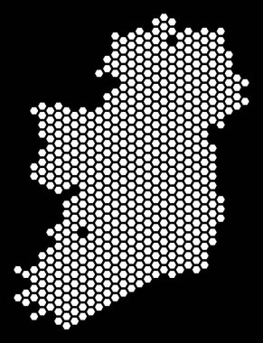 Altıgen İrlanda ada Haritası
