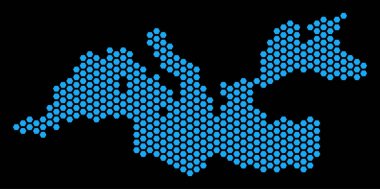 Hex-kiremit Akdeniz harita