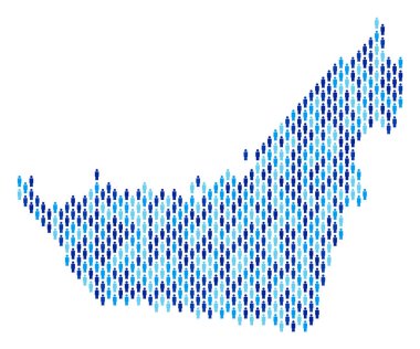 Arap Emirlikleri harita nüfusun demografik