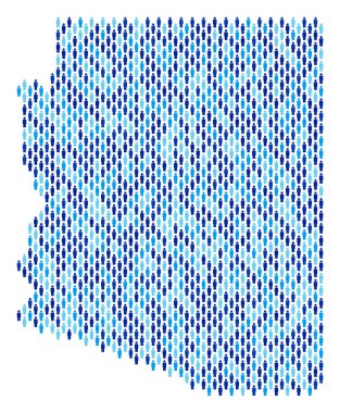 Arizona Üniversitesi harita nüfusun demografik