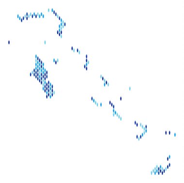 Nüfusun demografik Bahama Adaları Haritası