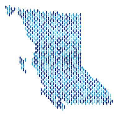 British Columbia eyaletinde harita nüfus kişi