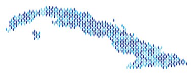 Küba Haritası nüfusun demografik
