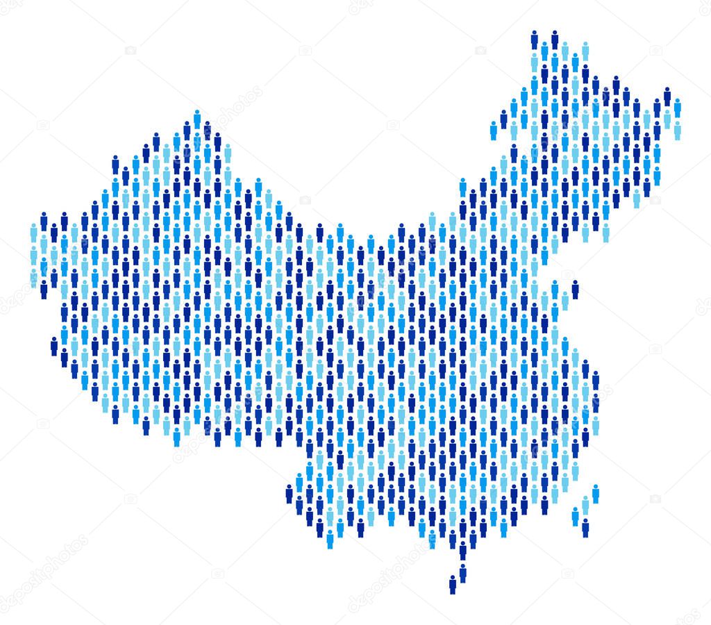 China Mapa Población Personas 2023