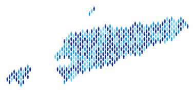 Doğu Timour harita nüfusun demografik