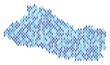 El Salvador Haritası nüfus kişi