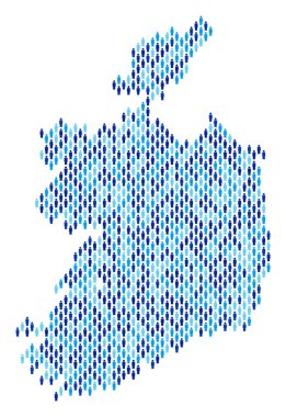 İrlanda Cumhuriyeti harita nüfus kişi