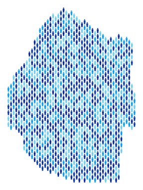 Svaziland Haritası nüfusun demografik