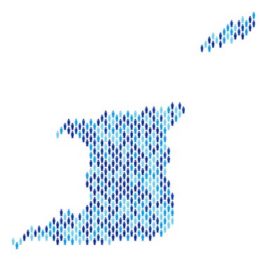 Trinidad ve Tobago harita nüfus kişi