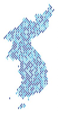 Kuzey ve Güney Kore harita nüfus kişi