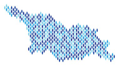 Georgia Map nüfus kişi