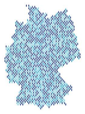 Almanya harita nüfusun demografik