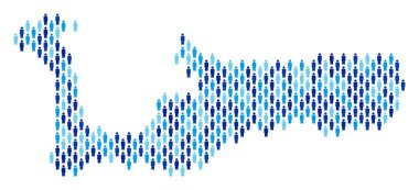 Grand Cayman Adaları'ndaki harita nüfusun demografik