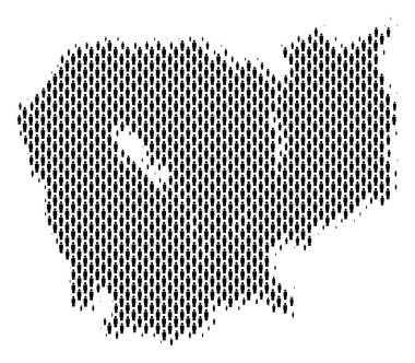 Kamboçya Haritası nüfus kişi