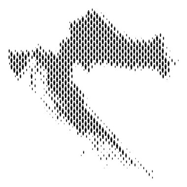 Hırvatistan harita nüfus kişi