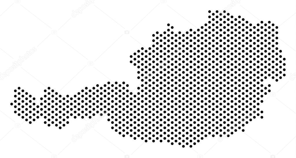 Pixel Austria Map