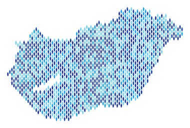 Macaristan haritası nüfusun demografik