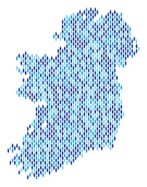 İrlanda Adası harita nüfus kişi