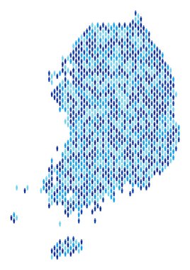 Güney Kore harita nüfusun demografik