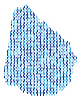 Uruguay Haritası nüfus kişi