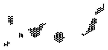 Hex kiremit canarinha İspanya Adaları Haritası