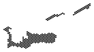 Altıgen karo Cayman Adaları Haritası