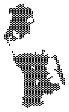 Altıgen Çin Makao Haritası