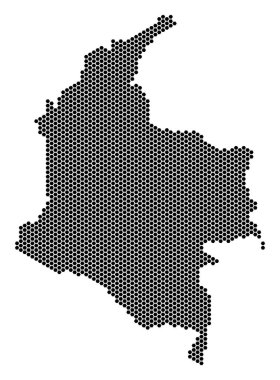 Altıgen Kolombiya Haritası