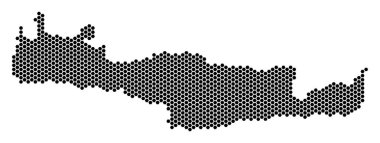 Altıgen Girit Adası Haritası