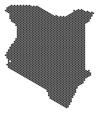 Altıgen Kenya harita