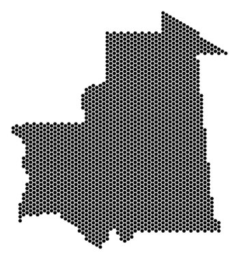 Altıgen Moritanya Haritası