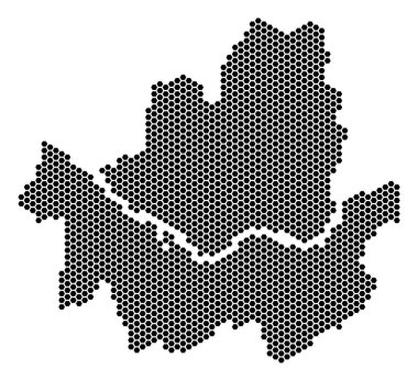 Altıgen Seoul şehir haritası